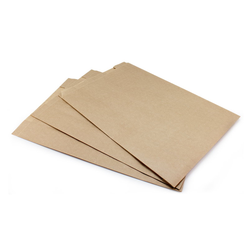 Бумажный крафт пакет с плоским дном 250х100х390мм_2