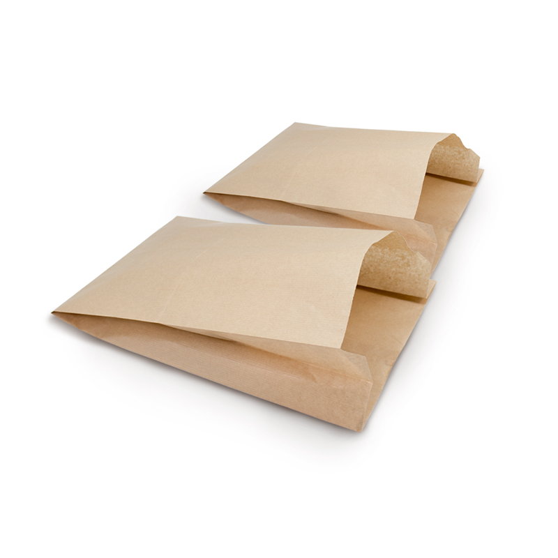 Бумажный крафт пакет с плоским дном 250х100х390мм_3