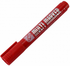 Маркер перманентный КРАСНЫЙ толстый Multi Marker