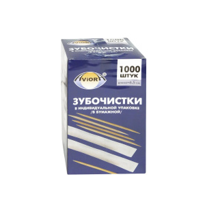 Зубочистки бамбуковые в инд бум упак 1000 шт_1