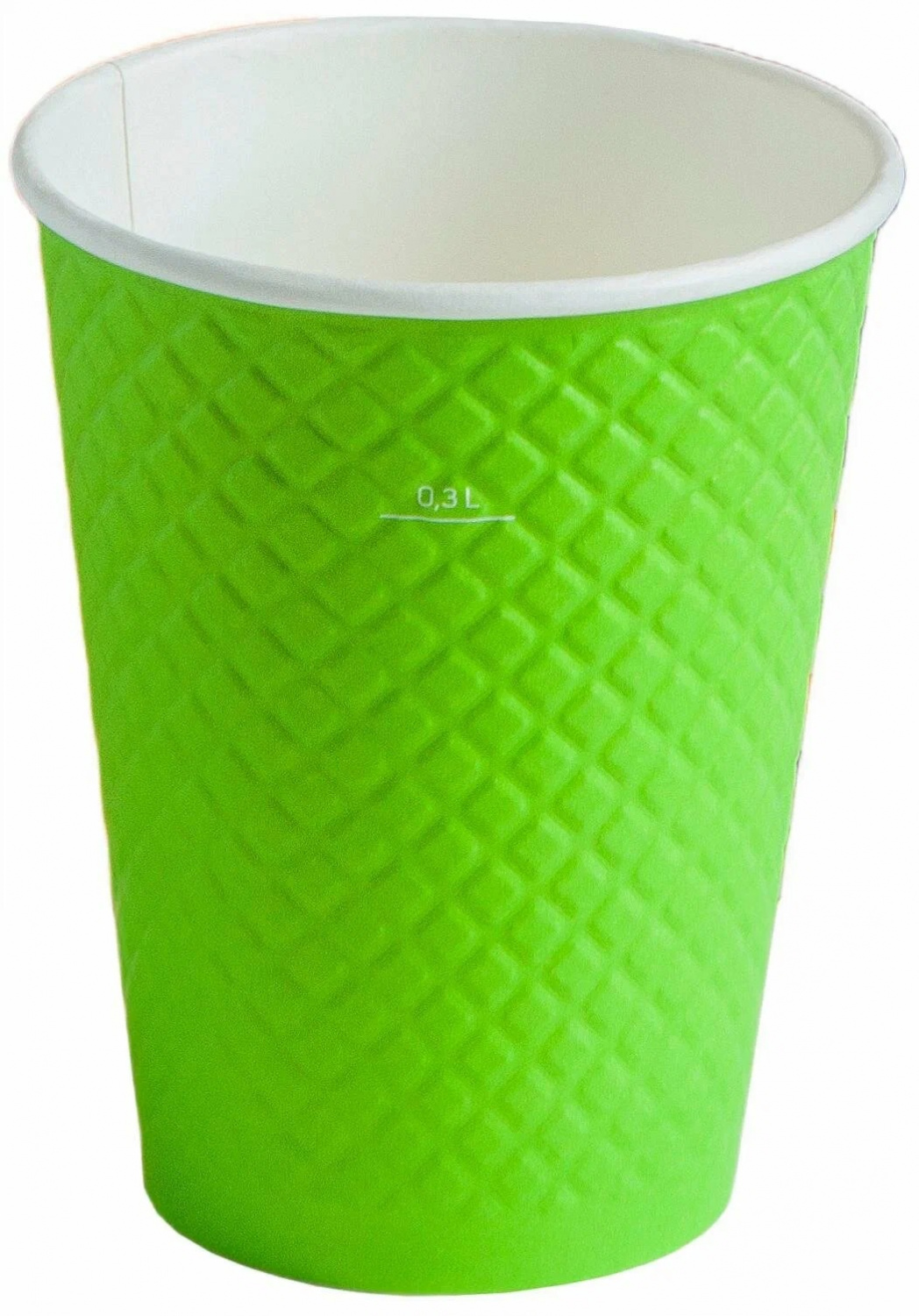 Бумажный стакан 300мл Ø90мм Waffle Color 2-сл 1упак - 10шт ТМ Отличный Набор