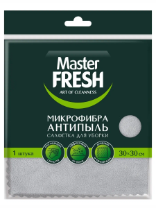 Салфетка для уборки АНТИПЫЛЬ 30х30см  MasterFRESH
