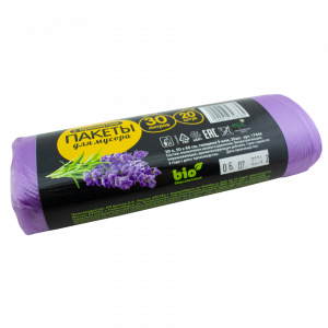 Пакет мусорный 30л 9мкм BIO AROMA 50х60см 1рул - 20шт Donini