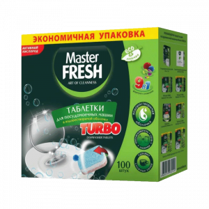 Таблетки для ПММ MasterFRESH TURBO 9в1 в