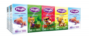 Платочки бумажные Plushe Classic Standard 2-сл. 10л