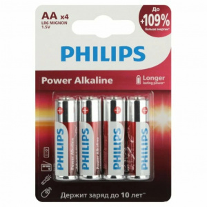 Батарейка PHILIPS АА LR6 BL4