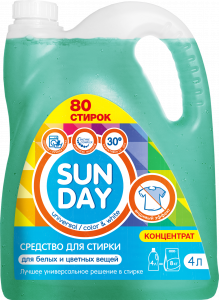 Жидкое средство для стирки SunDay Универсал 4л