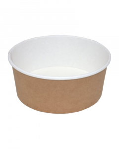 OSQ Round Bowl 1300 ДНО крафт 1120мл Ø185(160)мм х h69мм