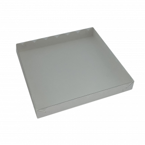 IMG_6001_Коробка белая 21х21х3см с пластиковой крышкой
